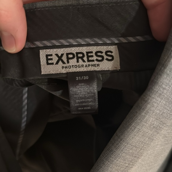 Express - “photographer” full suit - Fitted - gray/silver - Picture 4 of 5